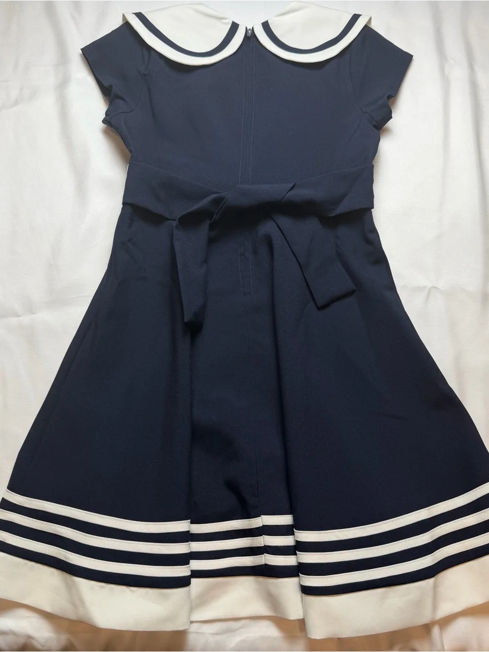 Bonnie Jean Navy Sailor-Style Dress Size 10